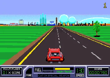 Road Blasters (cockpit, rev 1) screen shot game playing